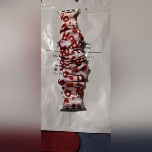 Christmas scrunchie apple watch band
